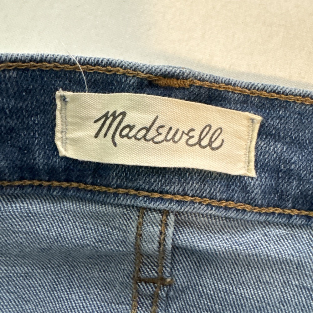 Madewell Jeans Womens 26 10" High-Rise Exposed Button Front Skinny Blue Tencel - Picture 4 of 8